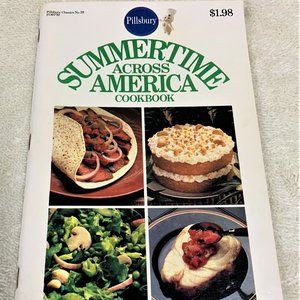 Vintage Softcover Pillsbury Classics 'Summertime Across America Cookbook' 1983